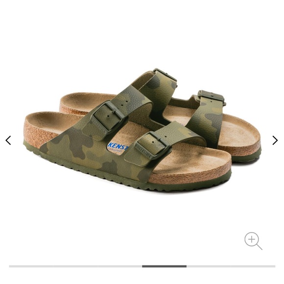 Birkenstock Birko-Flor Desert Soil Camo Green Size 38 NWOT - Picture 2 of 13